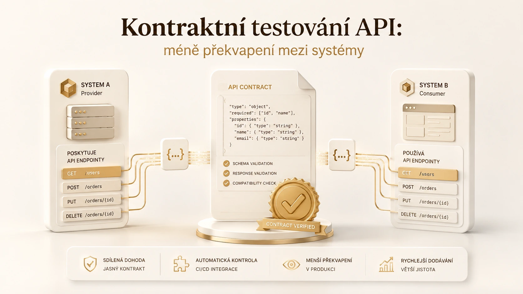 Ilustrace k článku Kontraktní testování API: méně překvapení mezi systémy